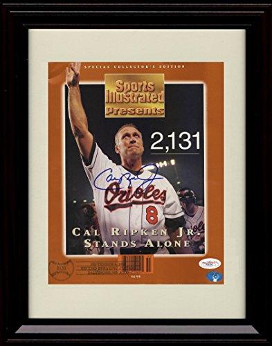 Framed 8x10 Cal Ripken SI Autograph Replica Print - Iron Man Framed Print - Baseball FSP - Framed   