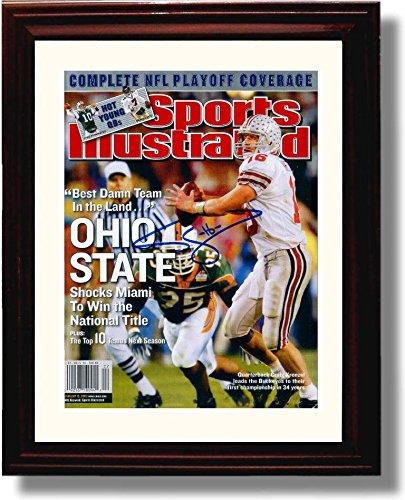 Framed 8x10 Ohio State 2002 National Champions Craig Krenzel "Best Damn Team in the Land" Sports Framed Print - College Football FSP - Framed   