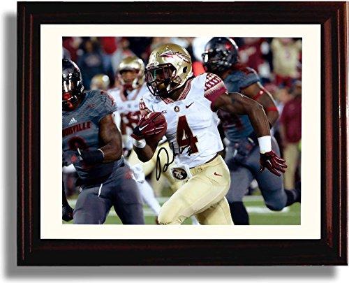 Framed 8x10 Dalvin Cook Rushing Autograph Promo Print - Florida State Seminoles Framed Print - College Football FSP - Framed   