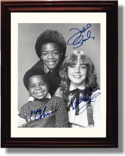 8x10 Framed Different Strokes Autograph Promo Print - Different Strokes Cast Framed Print - Television FSP - Framed   