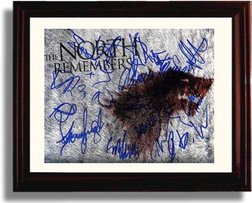 8x10 Framed Game of Thrones Autograph Promo Print - Game of Thrones Cast Framed Print - Television FSP - Framed   