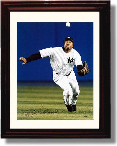 Framed 8x10 Bernie Williams Autograph Replica Print Framed Print - Baseball FSP - Framed   