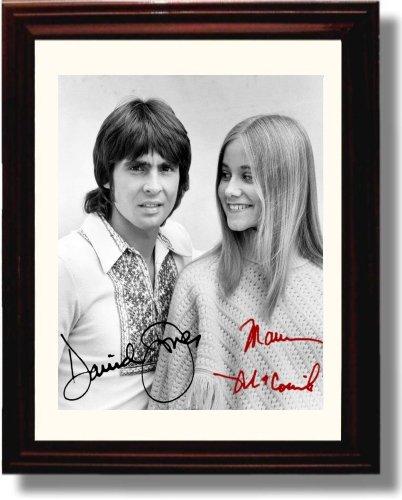 Unframed Brady Bunch Autograph Promo Print - Maureen McCormick David Jones Unframed Print - Television FSP - Unframed   