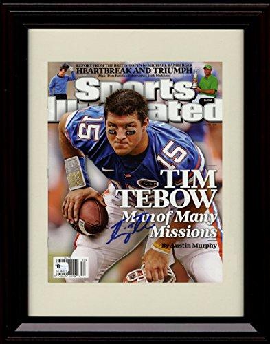 Unframed Tim Tebow SI Autograph Promo Print - Florida Gators - Man of Many Missions Unframed Print - College Football FSP - Unframed   