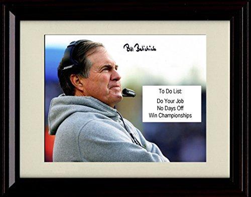 Unframed Bill Belichick - New England Patriots Autograph Promo Print - Do your job! No Days Off! Unframed Print - Pro Football FSP - Unframed   