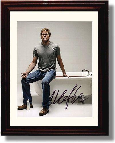 8x10 Framed Michael C Hall Autograph Promo Print - Dexter Framed Print - Television FSP - Framed   