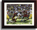 Framed 8x10 USC South Carolina Gamecocks Jadeveon Clowney Autograph Photo "The Hit" Landscape Print Framed Print - College Football FSP - Framed   