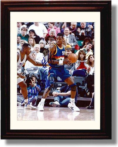 Unframed Dikembe Mutombu Autograph Promo Print Unframed Print - Pro Basketball FSP - Unframed   