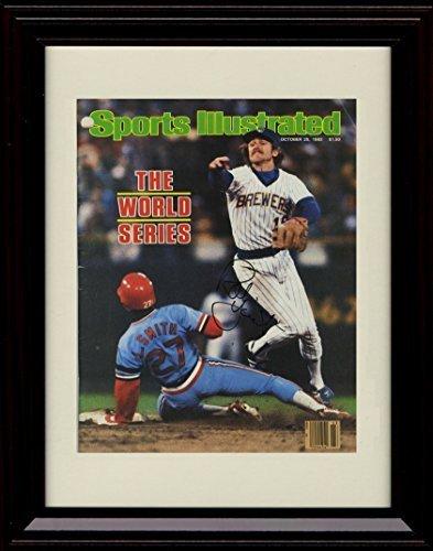 Framed 8x10 Robin Yount SI Autograph Replica Print - Champs! Framed Print - Baseball FSP - Framed   