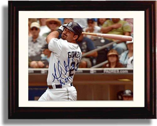 Gallery Framed Adrian Gonzalez Autograph Replica Print Gallery Print - Baseball FSP - Gallery Framed   