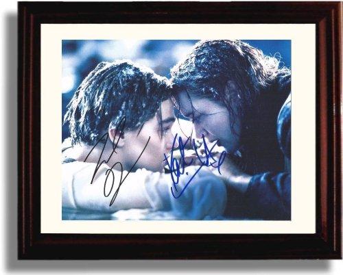 Unframed Leonardo DiCaprio and Kate Winslet Autograph Promo Print - Titanic Unframed Print - Movies FSP - Unframed   