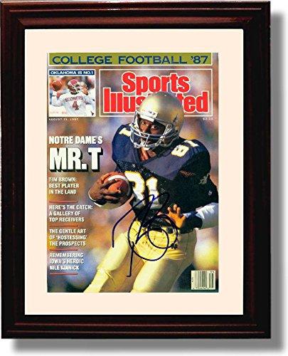 Unframed "Notre Dame's Mr. T - Tim Brown" 1987 SI Autograph Promo Print Unframed Print - College Football FSP - Unframed   