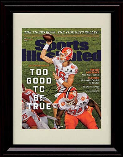 Unframed Trevor Lawrence SI Autograph Promo Print - Clemson Tigers National Champs! Unframed Print - College Football FSP - Unframed   