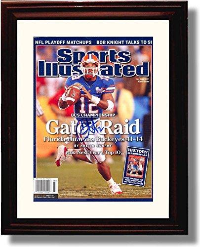 Framed 8x10 Chris Leak "Gator Raid" 2006 National Champs SI Autograph Promo Print - Framed Print - College Football FSP - Framed   