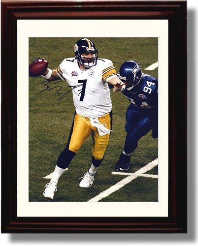 8x10 Framed Ben Roethlisberger - Big Ben - Pittsburgh Steelers Autograph Promo Print Framed Print - Pro Football FSP - Framed   