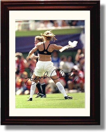 Unframed Brandi Chastain Autograph Promo Print - Jersey Toss Unframed Print - Soccer FSP - Unframed   