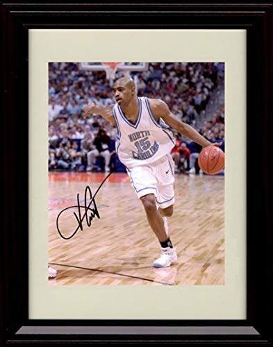 Unframed Vince Carter Autograph Promo Print - North Carolina Tarheels Unframed Print - College Basketball FSP - Unframed   