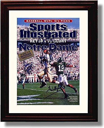 Framed 8x10 Notre Dame "Return to Glory" 2002 Team Signed SI Autograph Promo Print Framed Print - College Football FSP - Framed   