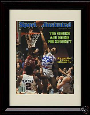 Unframed Julius Erving Dr. J. SI Autograph Promo Print - Philadelphia 76'ers Unframed Print - Pro Basketball FSP - Unframed   