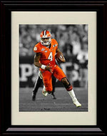 Framed 8x10 Deshaun Watson Spotlight 8x10 Print - Clemson Tigers National Champs! Framed Print - College Football FSP - Framed   