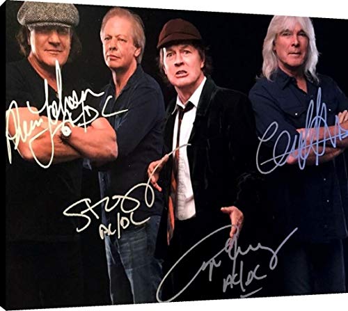 Acrylic Wall Art:  AC/DC Autograph Print Acrylic - Music FSP - Acrylic   