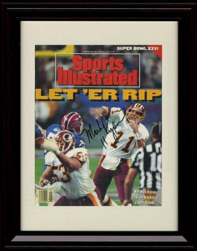 8x10 Framed Mark Rypien - Washington Football Club SI Autograph Promo Print Framed Print - Pro Football FSP - Framed   