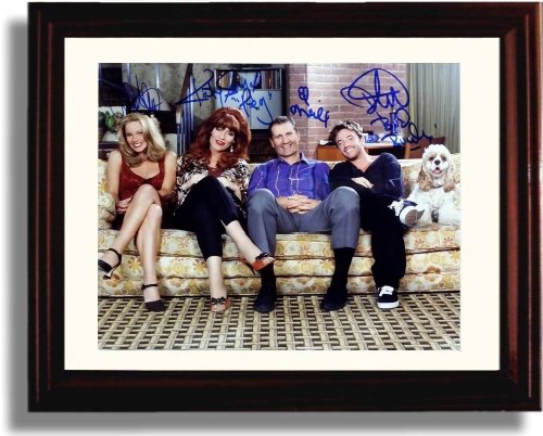 8x10 Framed Married With Children Autograph Promo Print - Married With Children Cast Framed Print - Television FSP - Framed   