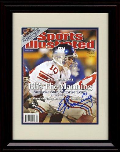 Unframed Eli Manning - New York Giants SI Autograph Promo Print - Playoff Hero Unframed Print - Pro Football FSP - Unframed   