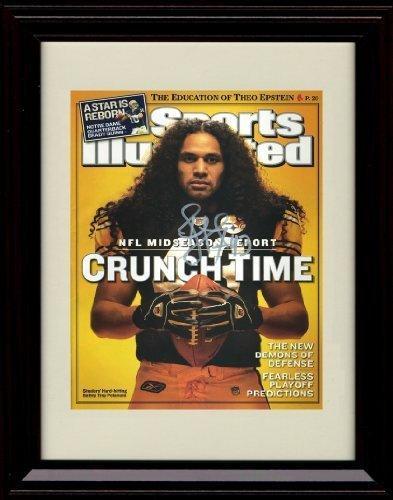 8x10 Framed Troy Polamalu - Pittsburgh Steelers SI Autograph Promo Print Framed Print - Pro Football FSP - Framed   