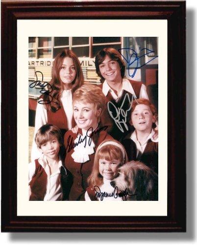 8x10 Framed Partridge Family Autograph Promo Print - Partridge Family Cast Framed Print - Television FSP - Framed   