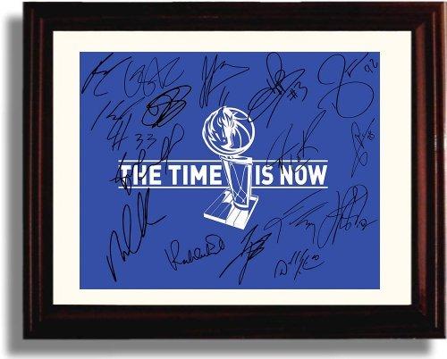 Unframed Dallas Mavericks Team Autograph Promo Print - Dallas Mavericks Unframed Print - Pro Basketball FSP - Unframed   