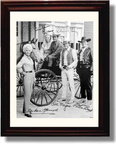 8x10 Framed Big Valley Autograph Promo Print - Big Valley Cast Framed Print - Television FSP - Framed   