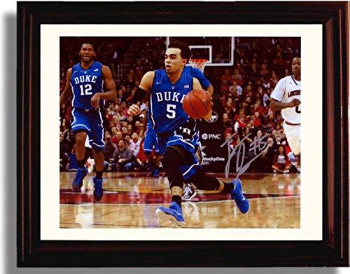 Framed 8x10 Duke Blue Devils 2015 Tyus Jones Autograph Promo Print Framed Print - College Basketball FSP - Framed   