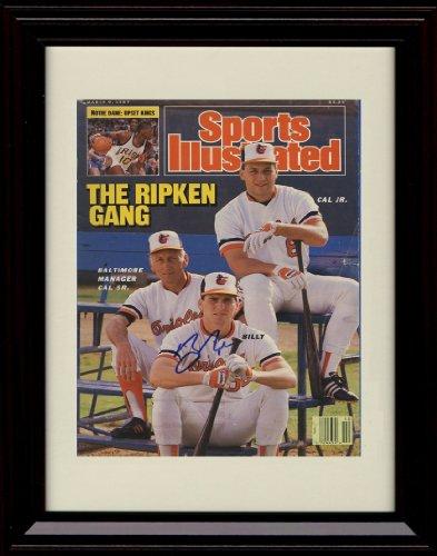 Framed 8x10 Ripken Family SI Autograph Replica Print - 3/9/87 Framed Print - Baseball FSP - Framed   