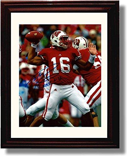 Framed 8x10 Russell Wilson Autograph Promo Print - Wisconsin Badgers Framed Print - College Football FSP - Framed   