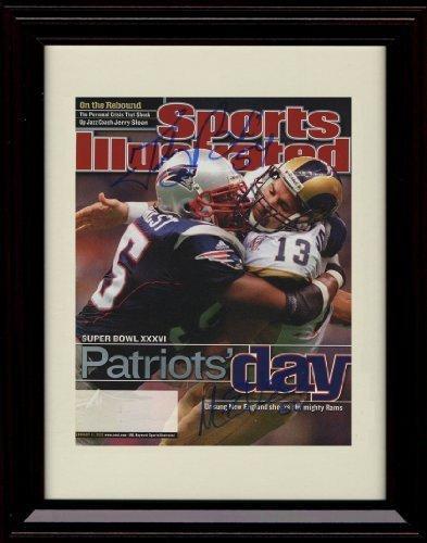 Unframed Vrabel/Bruschi - New England Patriots SI Autograph Promo Print Unframed Print - Pro Football FSP - Unframed   