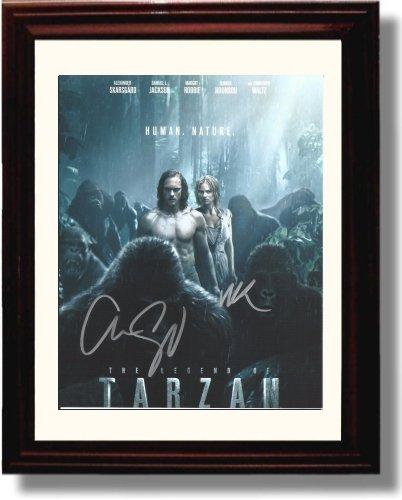 Unframed Alexander Skarsgard and Margot Robbie Autograph Promo Print - Tarzan Unframed Print - Movies FSP - Unframed   