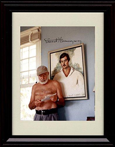 Unframed Ernest Hemingway Autograph Promo Print Unframed Print - History FSP - Unframed   