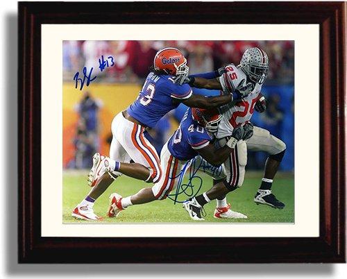 Framed 8x10 Brian Crum and Brandon Siler Autograph Promo Print - Florida Gators Framed Print - College Football FSP - Framed   