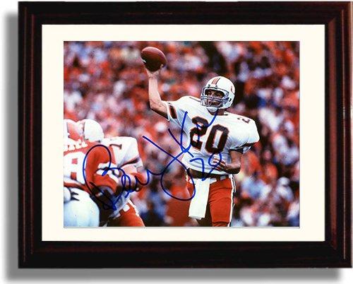 Framed 8x10 Bernie Kosar Autograph Promo Print - Miami Hurricanes Framed Print - College Football FSP - Framed   