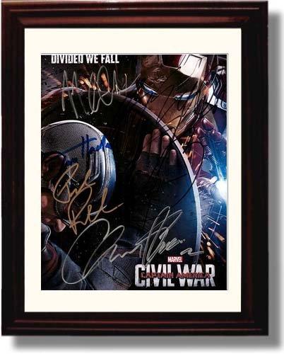 Unframed Civil War Autograph Promo Print - Cast Signed Unframed Print - Movies FSP - Unframed   