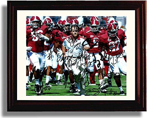 Unframed Alabama Football 2013 Team Autograph Promo Print Unframed Print - College Football FSP - Unframed   