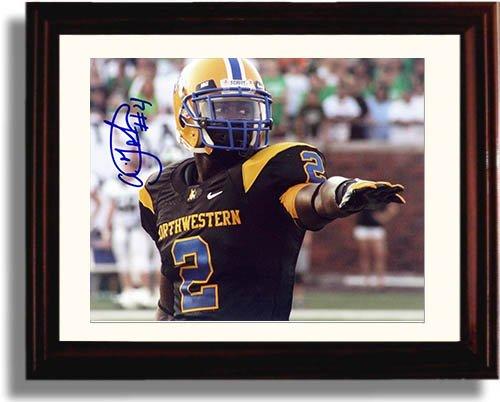 Unframed Aldarius Johnson Autograph Promo Print - Northwestern Wildcats Unframed Print - College Football FSP - Unframed   