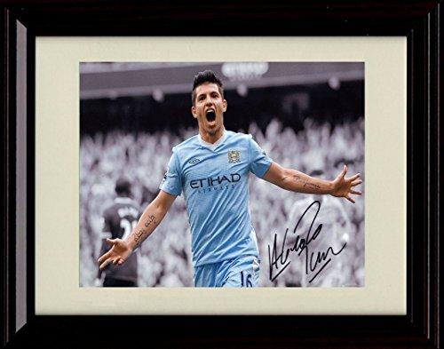 Unframed Sergio AgÃ¼ero Autograph Promo Print - Team Argentina World Cup - Manchester City Unframed Print - Soccer FSP - Unframed   