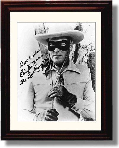 Unframed Clayton Moore Autograph Promo Print - Lone Ranger Unframed Print - Movies FSP - Unframed   