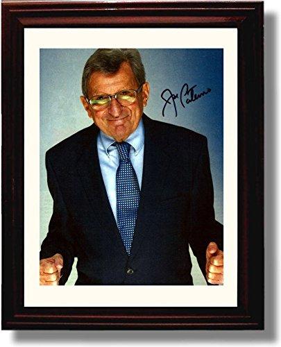 Framed 8x10 Penn State Joe Paterno Ready to Fight Autograph Promo Print Framed Print - College Football FSP - Framed   