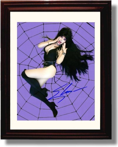 Unframed Elvira Autograph - Web - Promo Print - Cassandra Peterson Unframed Print - Television FSP - Unframed   