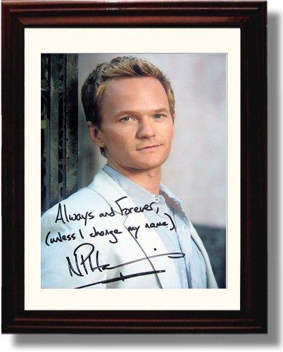 8x10 Framed Neil Patrick Harris Autograph Promo Print Framed Print - Television FSP - Framed   