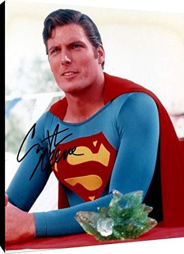 Acrylic Wall Art:  Christopher Reeves Autograph Print - Superman Acrylic - Movies FSP - Acrylic   