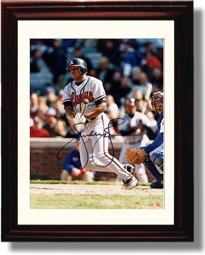 Framed 8x10 Andruw Jones Autograph Replica Print Framed Print - Baseball FSP - Framed   